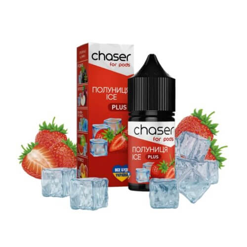 Жидкость Chaser Strawberry Ice Plus (Клубника, Лед, 50 мг, 30 мл)