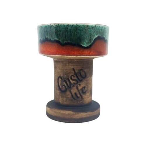 Чаша для кальяну Gusto Bowls Rook Green Orange (Зелений, Помаранчевий)