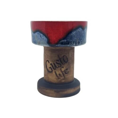 Чаша для кальяну Gusto Bowls Rook Red Blue (Червоний, Синій)