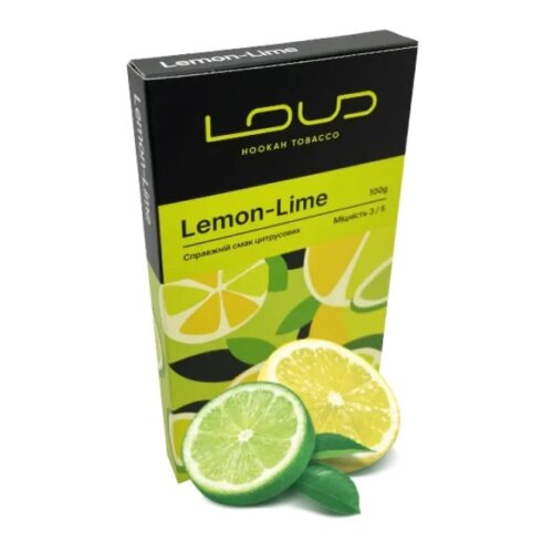 Табак Loud Lemon lime (Лимон, Лайм, 100 г)