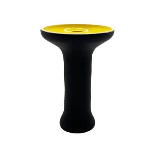 Чаша для кальяну 2x2 Medium Black yellow matt (Жовтий, Чорний)