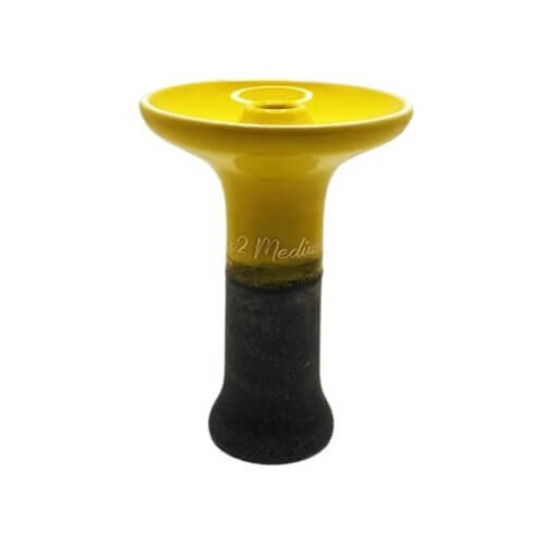 Чаша для кальяну 2x2 Medium Graphit yellow (Жовтий)
