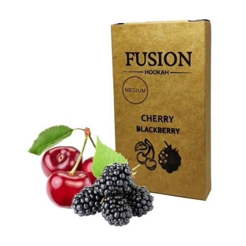 Тютюн Fusion Medium Cherry Blackberry (Вишня, Ожина, 100 г)