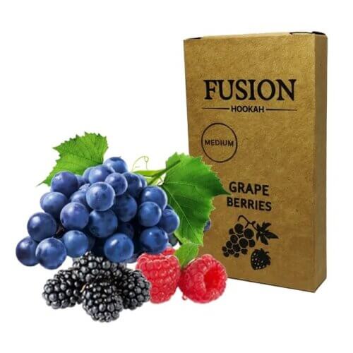 Тютюн Fusion Medium Grape Berries (Виноград, Ягоди, 100 г)