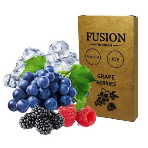 Табак Fusion Medium Ice Grape Berries (Виноград, Ягоды, Лед, 100 г)