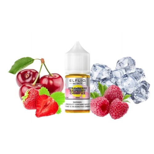 Жидкость ELFLIQ Strawberry Raspberry Cherry Ice (Клубника, Малина, Вишня, Лед, 30 мл)