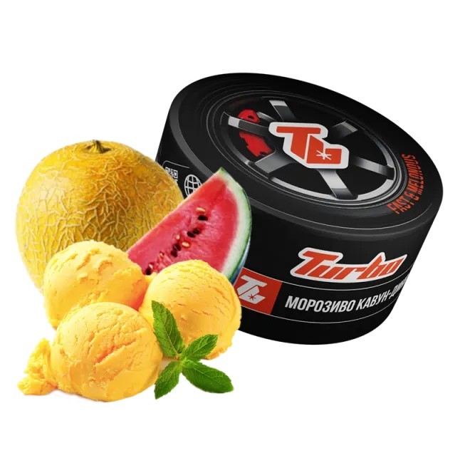 Табак Turbo Fast & Melonous (Мороженое, Арбуз, Дыня, 100 г)