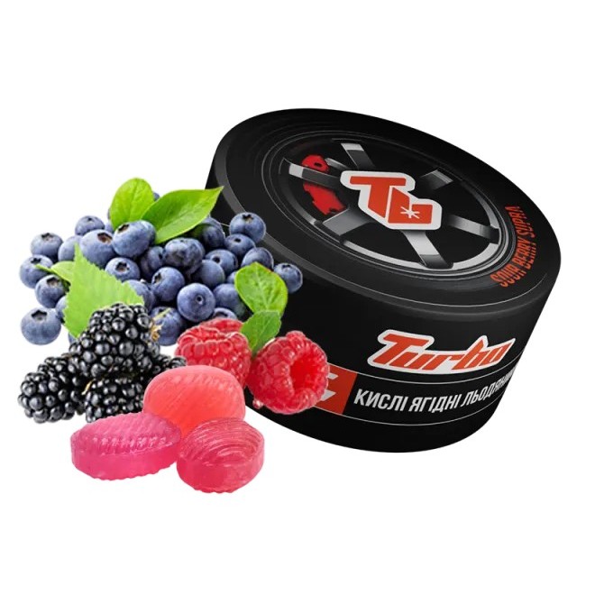 Табак Turbo Sour Berry Supra (Кислые ягодные леденцы, 100 г)