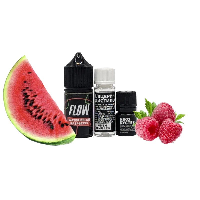 Набор для самозамеса Flow Watermelon Raspberry (Арбуз, Малина, 50 мг, 30 мл)