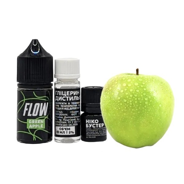 Набор для самозамеса Flow Green Apple (Зеленое яблоко, 50 мг, 30 мл)