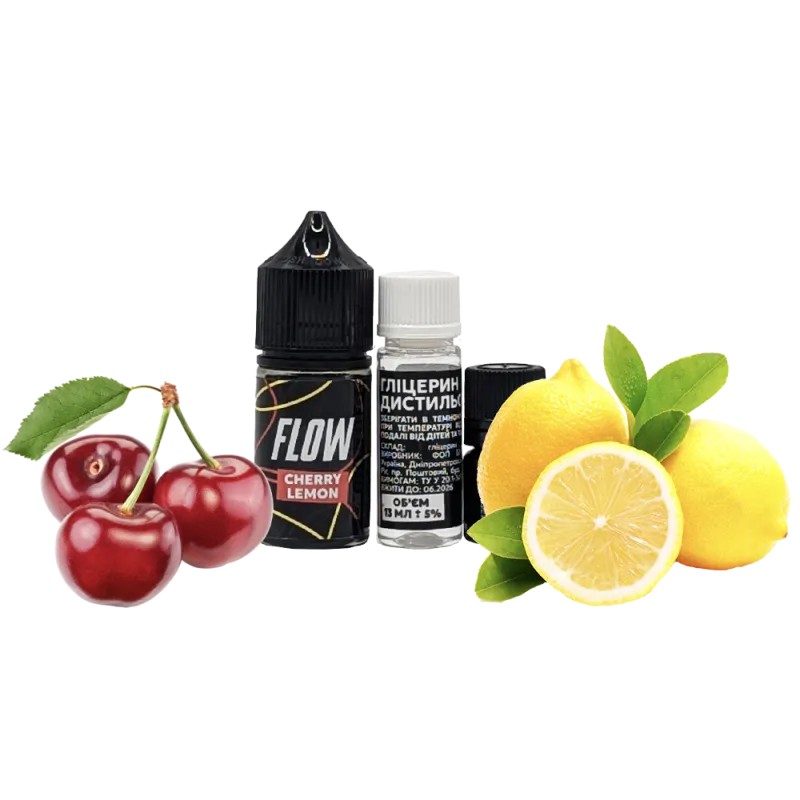 Набор для самозамеса Flow Cherry Lemon (Вишня, Лимон, 50 мг, 30 мл)