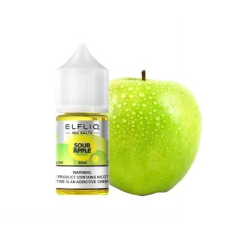 Жидкость ELFLIQ Sour Apple (Кислое яблоко, 30 мл)