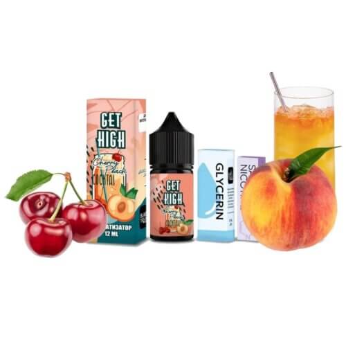 Набор для самозамеса Get High Cherry Peach Cocktail (Вишня, Персик, 30 мл)