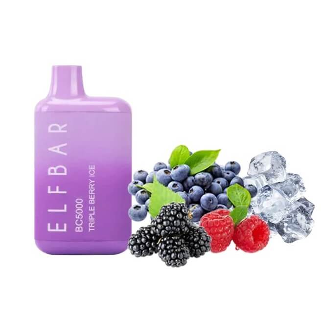 Elf bar BC5000 Triple berry ice (Ягоды, Лед)