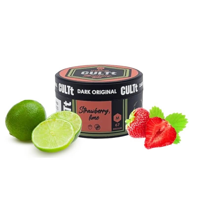 Табак CULTt Medium Strawberry Lime M67 (Клубника, Лайм, 100 г)