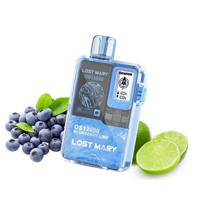 Одноразовый POD Lost Mary OS12000 Blueberry Lime (Черника, Лайм)