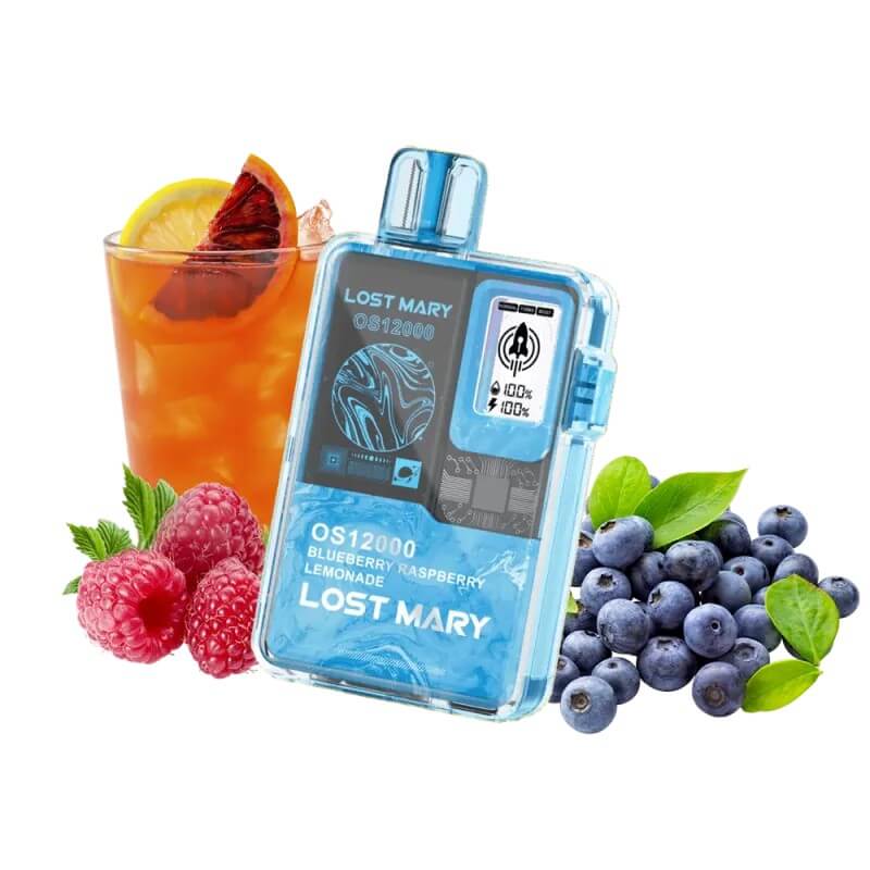 Одноразовый POD Lost Mary OS12000 Blueberry Raspberry Lemonade (Черника, Малина, Лимонад)