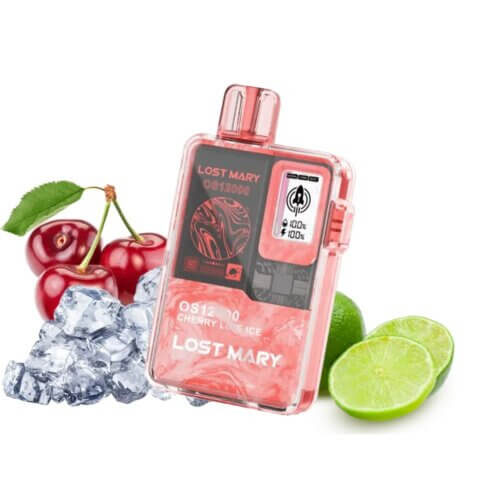 Одноразовый POD Lost Mary OS12000 Cherry Lime Ice (Вишня, Лайм, Лед)