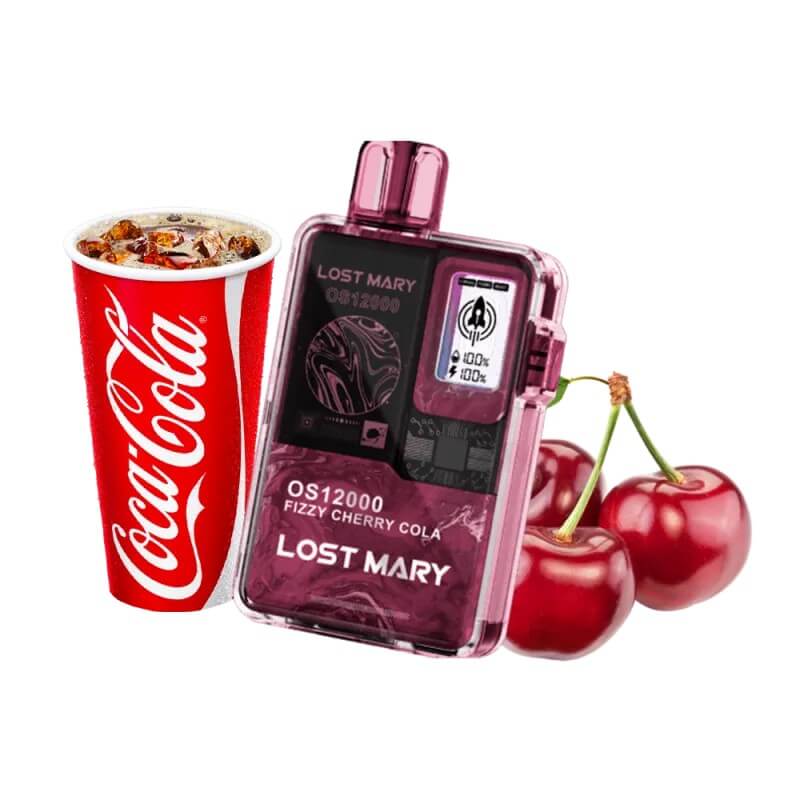 Одноразовый POD Lost Mary OS12000 Fizzy Cherry Cola (Шипучая вишневая кола)