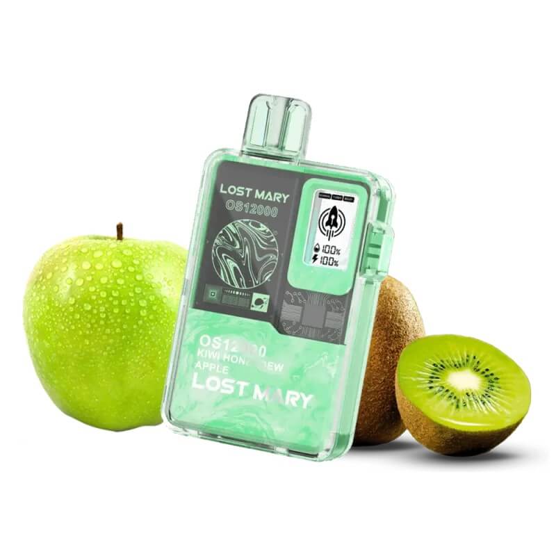 Одноразовый POD Lost Mary OS12000 Kiwi Honeydew Apple (Киви, Медовое яблоко)