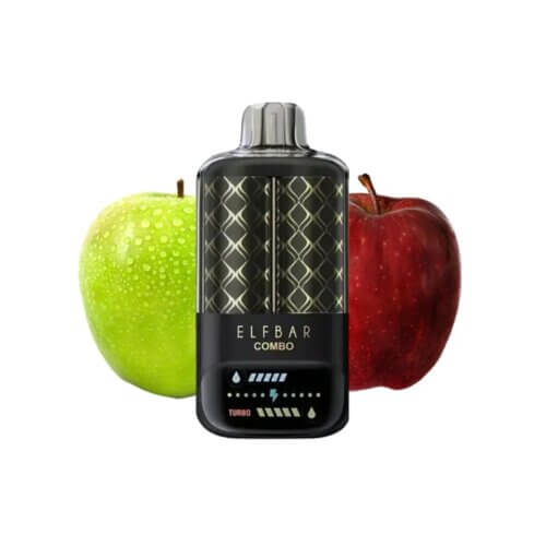 Одноразовый POD Elf Bar 25000 Combo Green Apple & Double Apple Shisha (Зеленое и Двойное Яблоко)