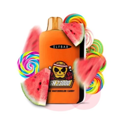 Одноразовый POD Elf Bar GH 23000 Sour Watermelon Candy (Кислые арбузные конфеты)