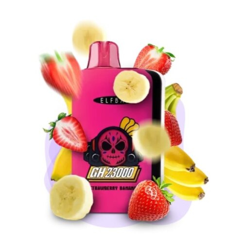 Одноразовый POD Elf Bar GH 23000 Strawberry Banana (Клубника, Банан)