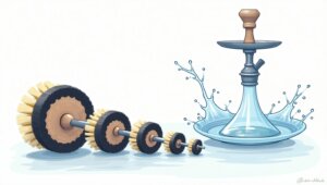 как чистить кальян ершиком