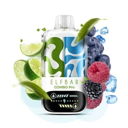 Одноразовый POD Elf Bar Combo Pro 30000 Lime & Blue Razz (Лайм и Блю Разз)