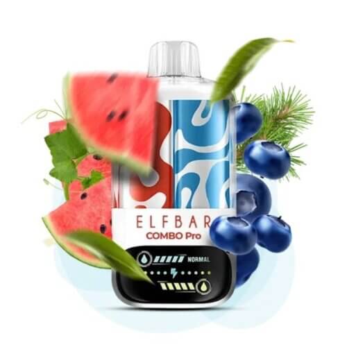 Одноразовый POD Elf Bar Combo Pro 30000 Watermelon Ice & Blueberry (Арбуз Айс и Черника)