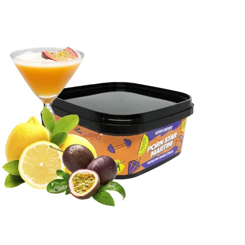 Табак 420 x Hookah Overlord Porn star martini (Маракуйя, Лимон, Игристое, 250 г) Табак 420 x Hookah Overlord Porn star martini (Маракуйя, Лимон, Игристое, 250 г)