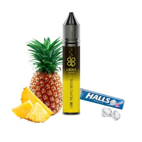 Жидкость Lucky Sour Pineapple Methol (Кислый Ананас, Ментол, 50 мг, 30 мл)