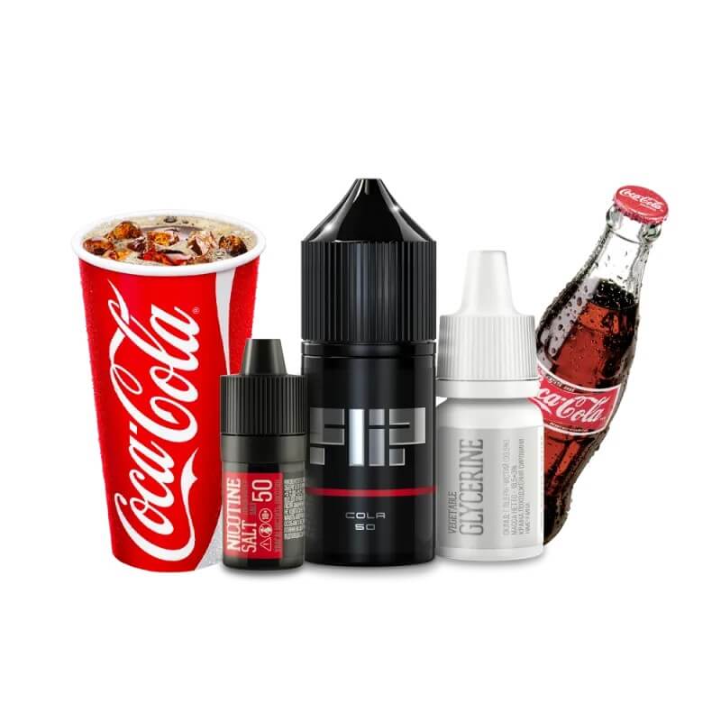 Набор для самозамеса Flip salt Cola (Кола, 50 мг, 30 мл) Набор для самозамеса Flip salt Cola (Кола, 50 мг, 30 мл)