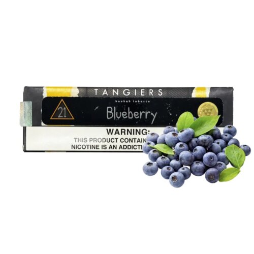 Табак Tangiers Noir №21 Blueberry (Черника, 250 г) Чёрная упаковка