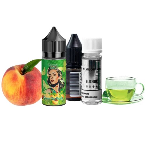 Набор для самозамеса Flavorlab Lady Green tea peach (Зеленый чай, Персик, 30 мл)