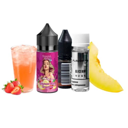 Набор для самозамеса Flavorlab Lady Lemonade melon strawberry (Лимонад, Дыня, Клубника, 30 мл)