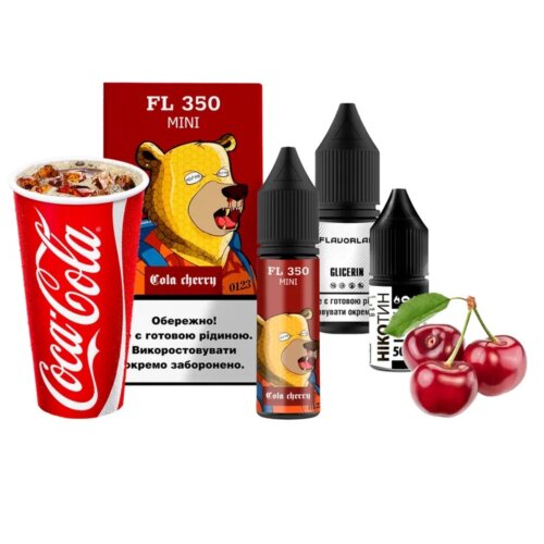 Набор для самозамеса Flavorlab FL350 mini Cola Cherry (Кола, Вишня, 15 мл)