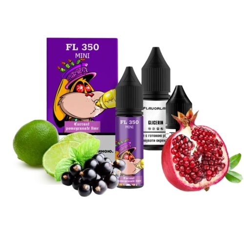 Набор для самозамеса Flavorlab FL350 mini Currant pomegranate lime (Смородина, Гранат, Лайм, 15 мл)