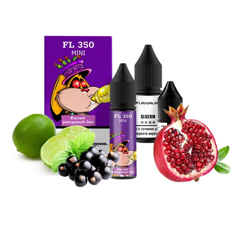 Набор для самозамеса Flavorlab FL350 mini Currant pomegranate lime (Смородина, Гранат, Лайм, 15 мл) Набор для самозамеса Flavorlab FL350 mini Currant pomegranate lime (Смородина, Гранат, Лайм, 15 мл)