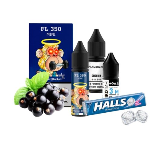 Набор для самозамеса Flavorlab FL350 mini Currant Menthol (Смородина, Ментол, 15 мл)