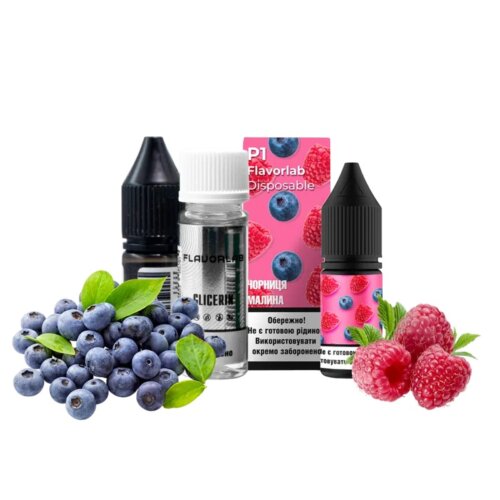 Набор для самозамеса Flavorlab Р1 (Черника, Малина, 10 мл)