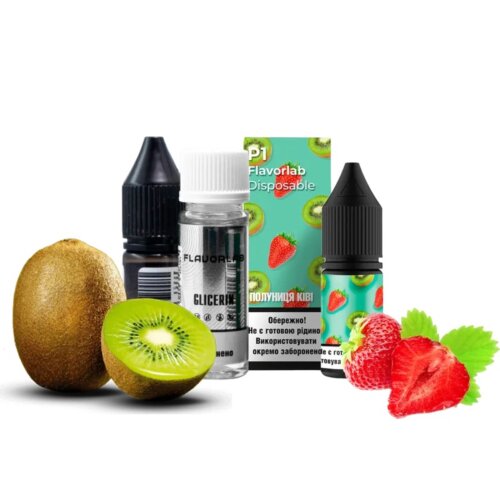 Набор для самозамеса Flavorlab Р1 (Киви, Клубника, 10 мл)