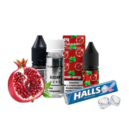 Набор для самозамеса Flavorlab Р1 (Гранат, Ментол, 10 мл)