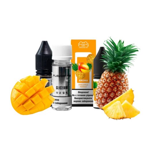 Набор для самозамеса Flavorlab Puff Mango pineapple (Манго, Ананас, 10 мл)