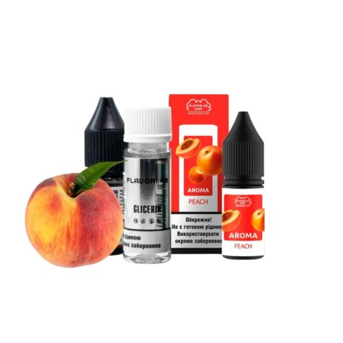 Набор для самозамеса Flavorlab Puff Peach (Персик, 10 мл)