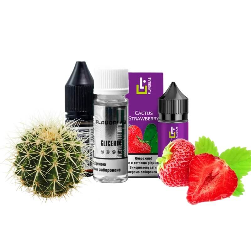 Набор для самозамеса Flavorlab Aroma MAX Cactus strawberry (Кактус, Клубника, 30 мл) Набор для самозамеса Flavorlab Aroma MAX Cactus strawberry (Кактус, Клубника, 30 мл)