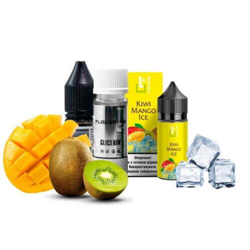 Набор для самозамеса Flavorlab Aroma MAX Kiwi mango ice (Киви, Манго, Лёд, 30 мл)