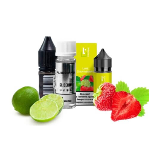 Набор для самозамеса Flavorlab Aroma MAX Lime strawberry (Лайм, Клубника, 30 мл)
