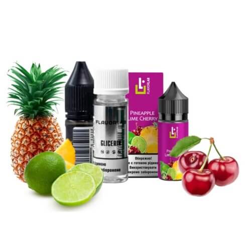 Набор для самозамеса Flavorlab Aroma MAX Pineapple lime cherry (Ананас, Вишня, Лайм, 30 мл)