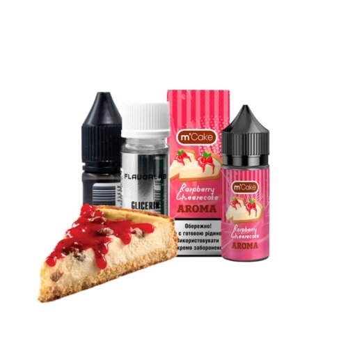 Набор для самозамеса Flavorlab M-Cake Raspberry Cheesecake (Малиновый чизкейк, 30 мл)